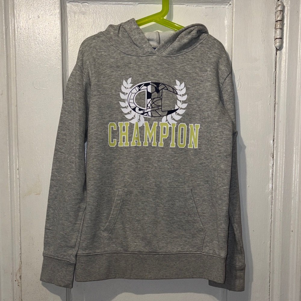 Champion Gray Pullover with Graphic Logo